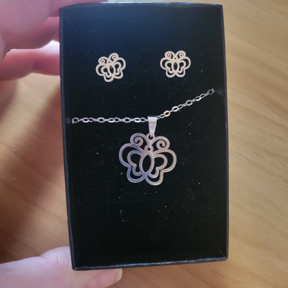 🌹Buy 1 Get 1 Free🌹 Stainless Steel Butterfly Jewelry Set
